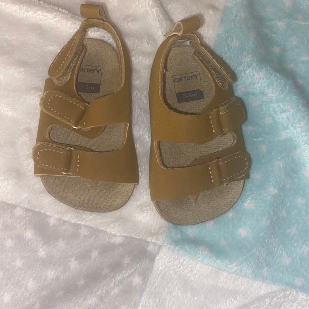 0-3 months Carter’s Sandals never worn